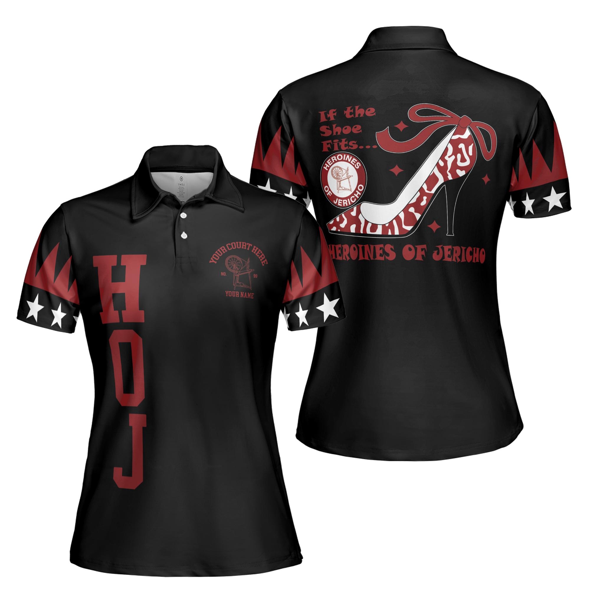Customized Heroines of Jericho HOJ Sisterhood Women's Polo Shirt S-5XL