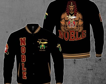 Custom Your Temple Shriner Nobles Mystic Baseball Jacket Ancient Style S-5XL