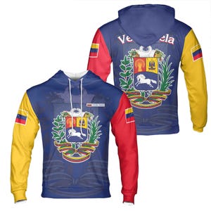 Custom Name Venezuela Coat of Arms PatrioticHoodie S-5XL