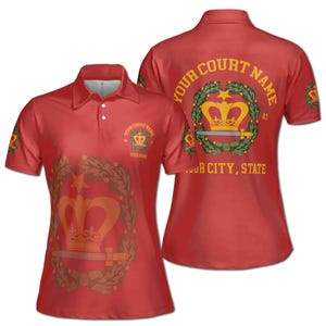 Personalized Order of Amaranth Mason Ladies Women&#39;s Polo Shirt S-5XL