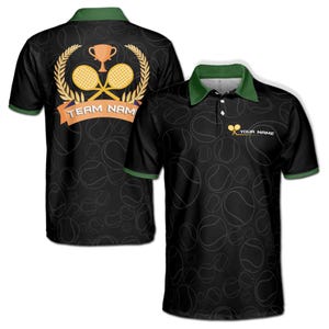 Customized Tennis League Team Player Men&#39;s Polo Shirt S-5XL