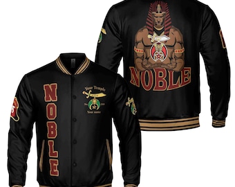 Custom Your Temple Shriner Nobles Mystic Baseball Jacket Ancient Style S-5XL