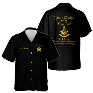 Personalized Past Master Mason Prince Hall Affiliated Hawaiian Shirt S-5XL
