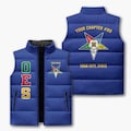 Customized Pentagon Down Order of the Eastern Star OES Chapter Puffer Vest Jacket M-8XL