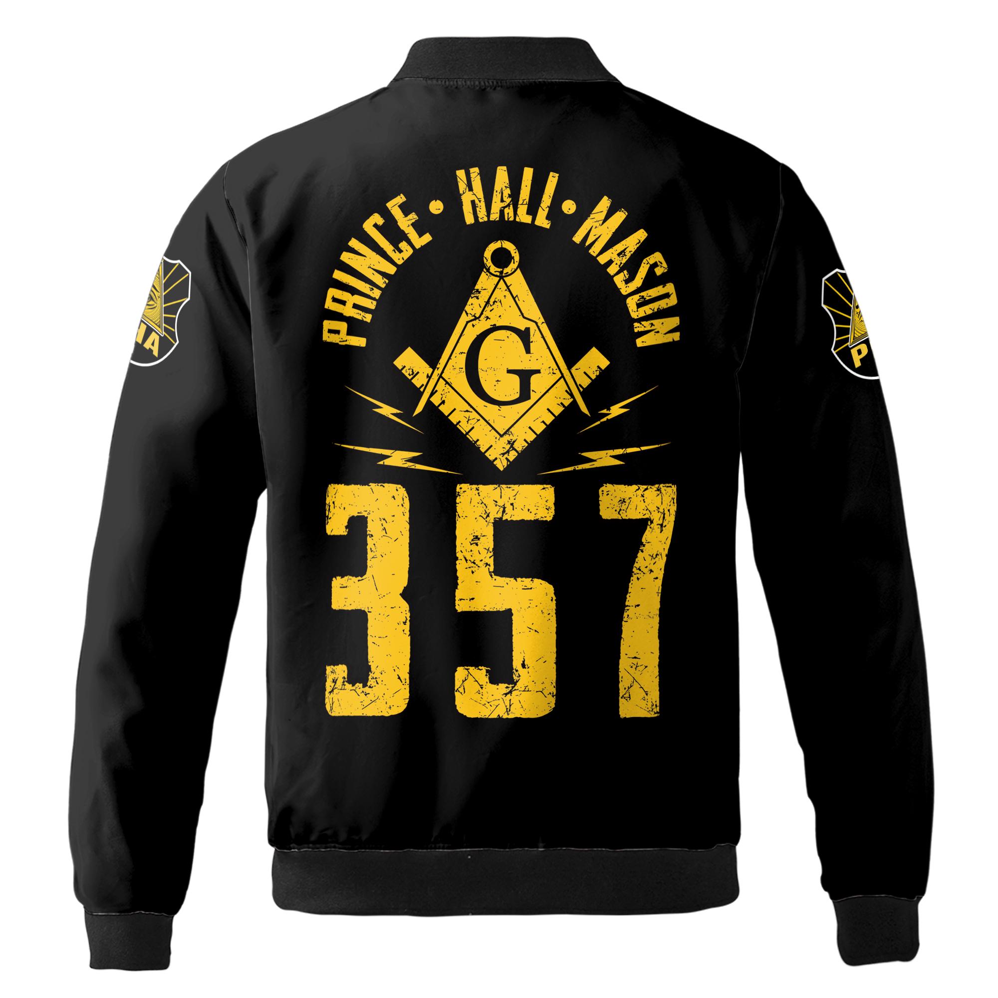 Personalized Light From East Prince Hall Mason 357 Bomber Jacket S