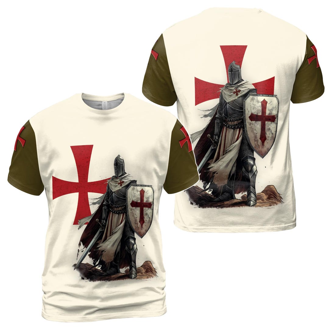 Knight Tartan T-Shirt Half of Me - Cross Style main image 1