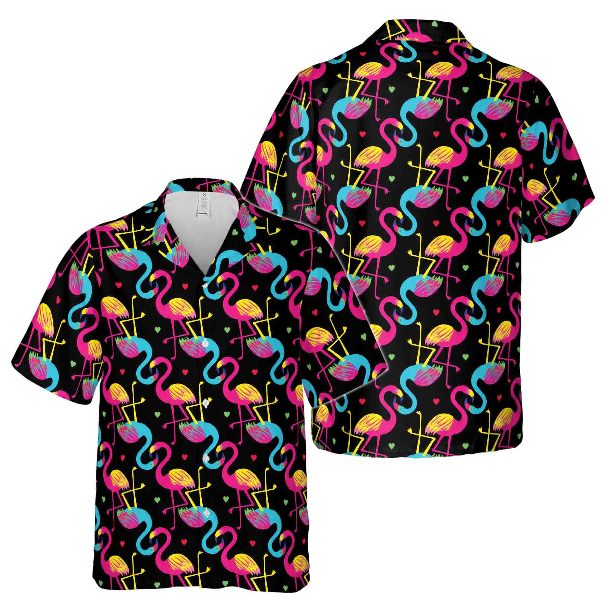 Flamingo hawaii shirt - Etsy 日本
