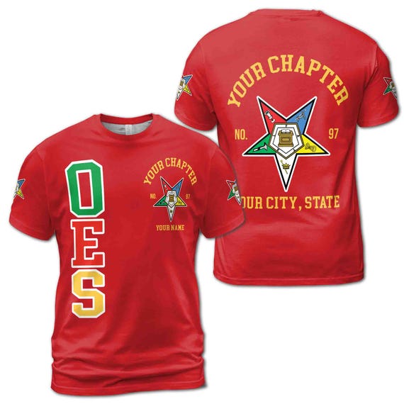 FCRB 2枚セット STAR TRAINING TOP EMBLEM TEE Order of the Eastern Star OES T-shirt: Custom Pentagon Down Emblem