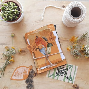 Selezione di carta per scrapbooking tema autunnale - autunno - scrapbooking paper - ritagli disegnati