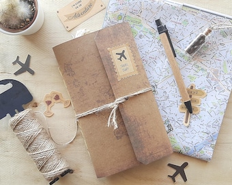 TRAVEL DIARY - Pocket-sized travel diary - 10.5 x 16 cm - small photo binder