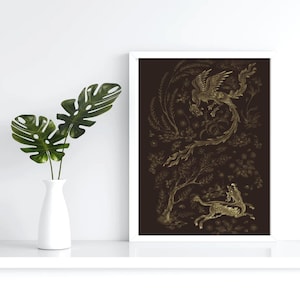 Persian Mythology Print | Fine Art Home Decor Iranian art