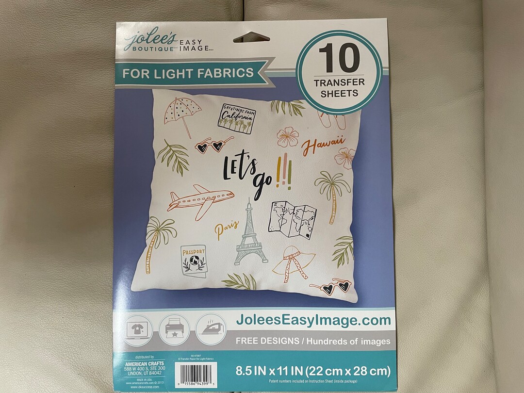Jolee’s Boutique Easy Image for Light Fabrics-10 Fabric Sheets - Etsy