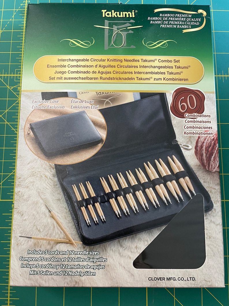 Clover Interchangeable Circular Knitting Needles Takumi Combo Etsy
