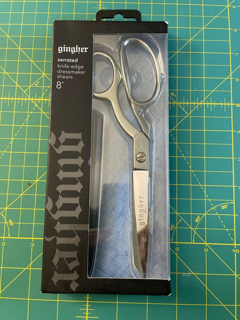 GINGHER 8 Serrated Knifeedge Dressmaker Shears Etsy