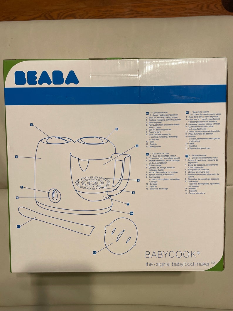 Babycook The Original Babyfood Maker Beaba 4 In 1 Steam Cooker-Blender image 2
