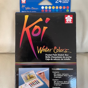 Sakura Koi Watercolors Pocket Field Sketch Box~24 Watercolors