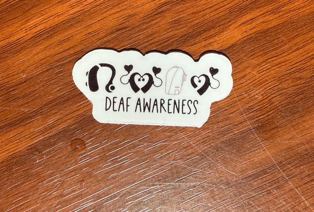 Deaf Awareness Waterproof Sticker - Etsy