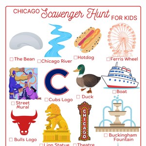 Caccia al tesoro a Chicago per bambini: avventura stampabile!