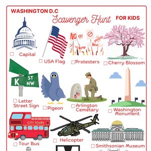 Washington DC Scavenger Hunt for Kids – Printable Adventure!