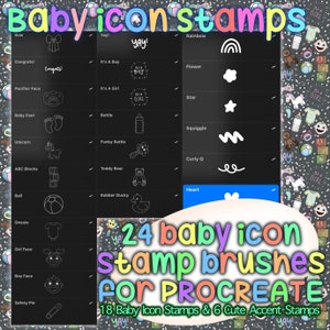 Pinceles de sello Baby Icon para procrear