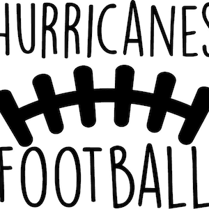 Hurricanes Football SVG