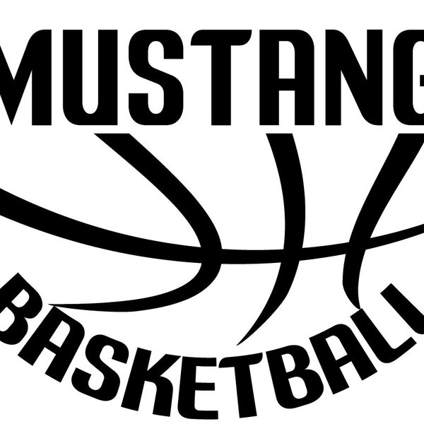 Mustang Basketball SVG File