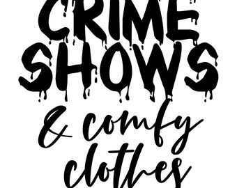 Espectáculos de crimen y ropa cómoda SVG