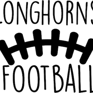 Longhorns Football SVG