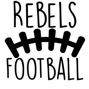 Rebels Football SVG File