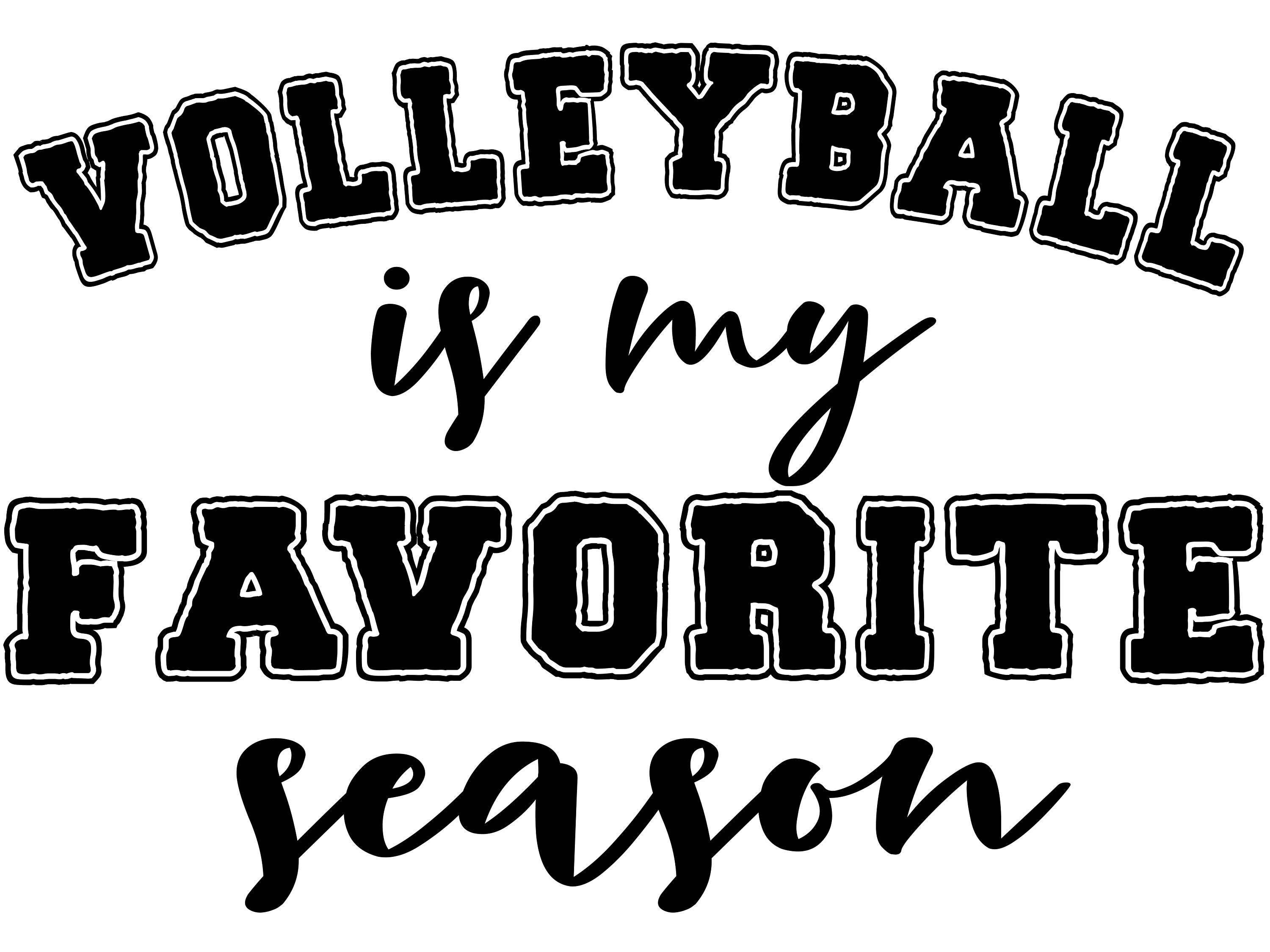 Volleyball is My Favorite Season SVG Etsy