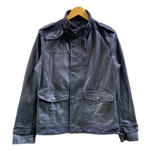 Tete Homme By Issey Miyake Waxed Biker Jacket