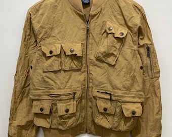 Chaqueta metálica multibolsillos vintage de Ralph Lauren de los años 80