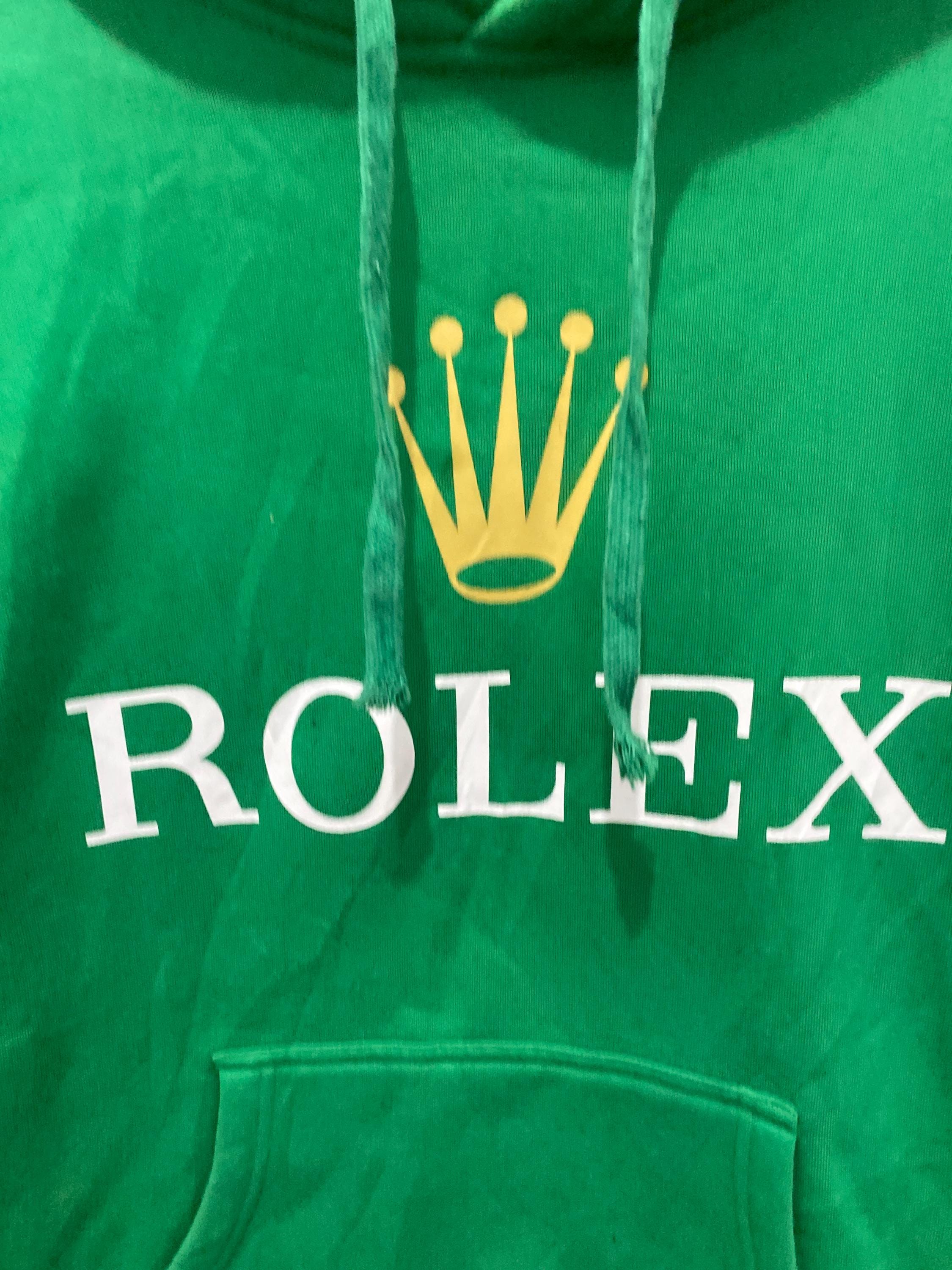 Vintage 90's Rolex Iconic Logo Hoodie - Etsy