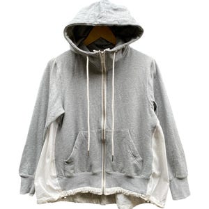 Sacai hybride hoodie met rits