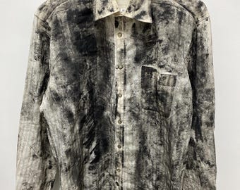 Vintage 80’s Balenciaga Paris Painted Mens Shirt