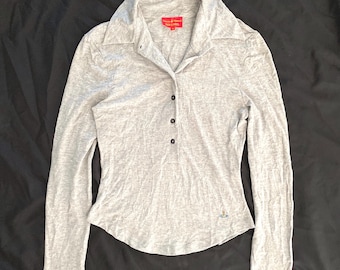 Vivienne Westwood Red Label Logo Knopf Langarm