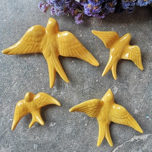 Portuguese Camel color / Ceramic Swallows,  Portugal Pottery, Portugal Swallows, Keramik Portugal