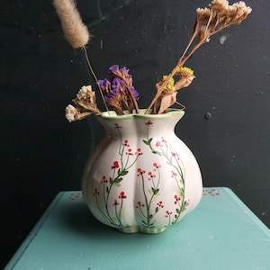 Tiny Ceramic Jar/Portugal Pottery, Ceramic Portugal, Keramik Portugal