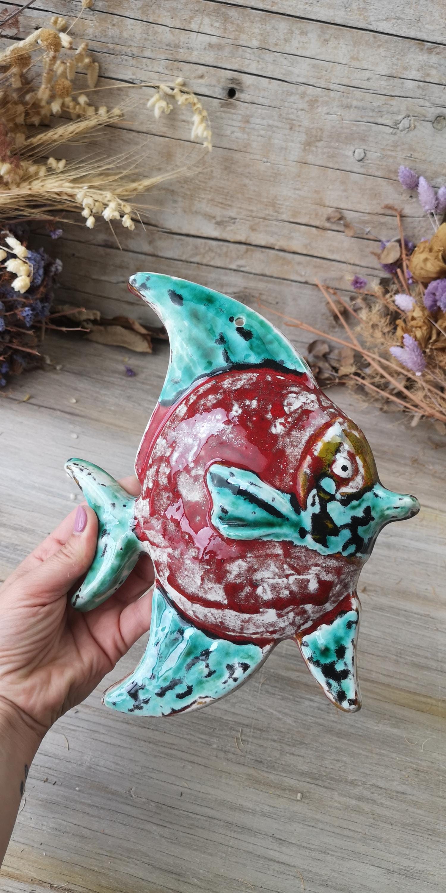 Colored Ceramic Fish / Peixe De Cerâmica - Etsy