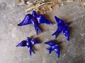 Portuguese Cobalt Blue Ceramic Swallows, Portugal Pottery, Portugal Swallows, Keramik Portugal product logo