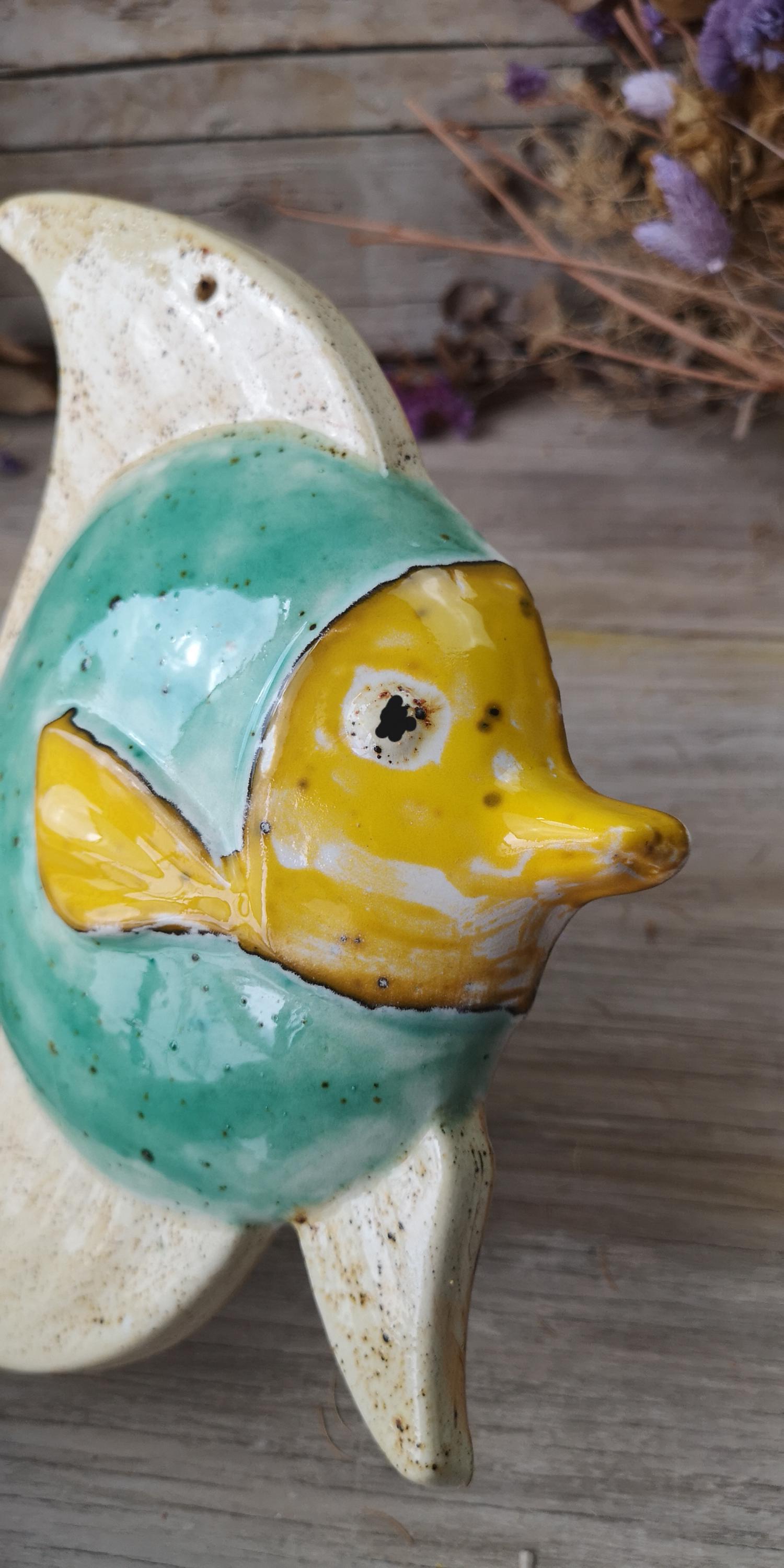 Colored Ceramic Fish / Peixe De Cerâmica - Etsy
