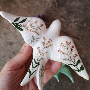 Brown Lavender Portuguese Swallows, Portugal Pottery, Portugal Swallows, Keramik Portugal, Available in 4 sizes:)