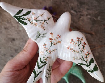 Brown Lavender Portuguese Swallows, Portugal Pottery, Portugal Swallows, Keramik Portugal, Available in 4 sizes:)