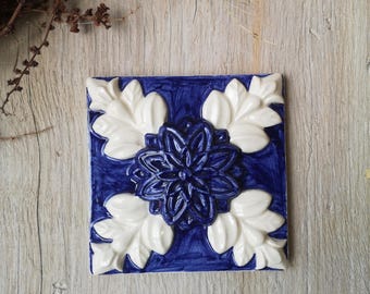 Portuguese handmade Tiles ! High relief tiles ! Portugal Sec.XVIII Tiles ! Portuguese Tiles! Pottery, Ceramic Portugal, Keramik Portugal