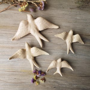 Portuguese Ceramic Beige Swallows, Portugal Pottery, Portugal Swallows, Keramik Portugal