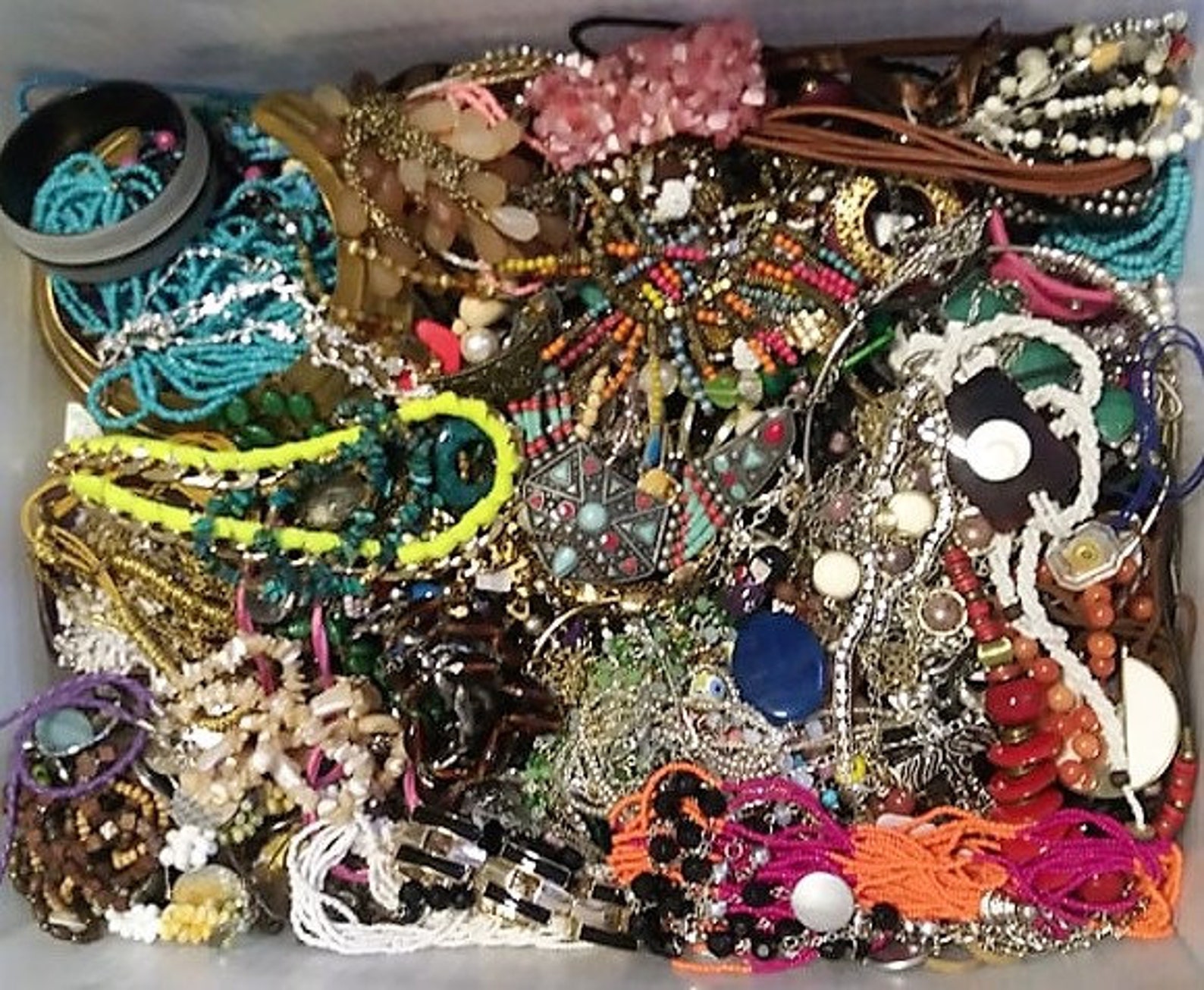 Huge Jewelry Lot 10 Pounds Vintage Now Junk Arts Crafts | Etsy