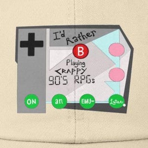 Retro Taschenspiel Konsolen Cap | 90er Jahre RPG Pixel Controller Kappe Bild 2