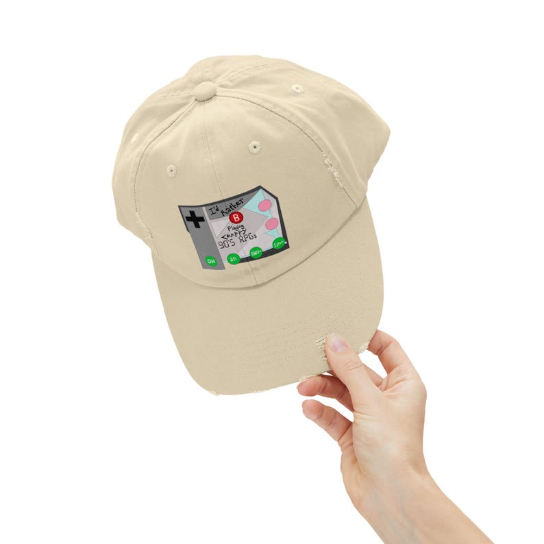 Retro Taschenspiel Konsolen Cap | 90er Jahre RPG Pixel Controller Kappe Bild 8