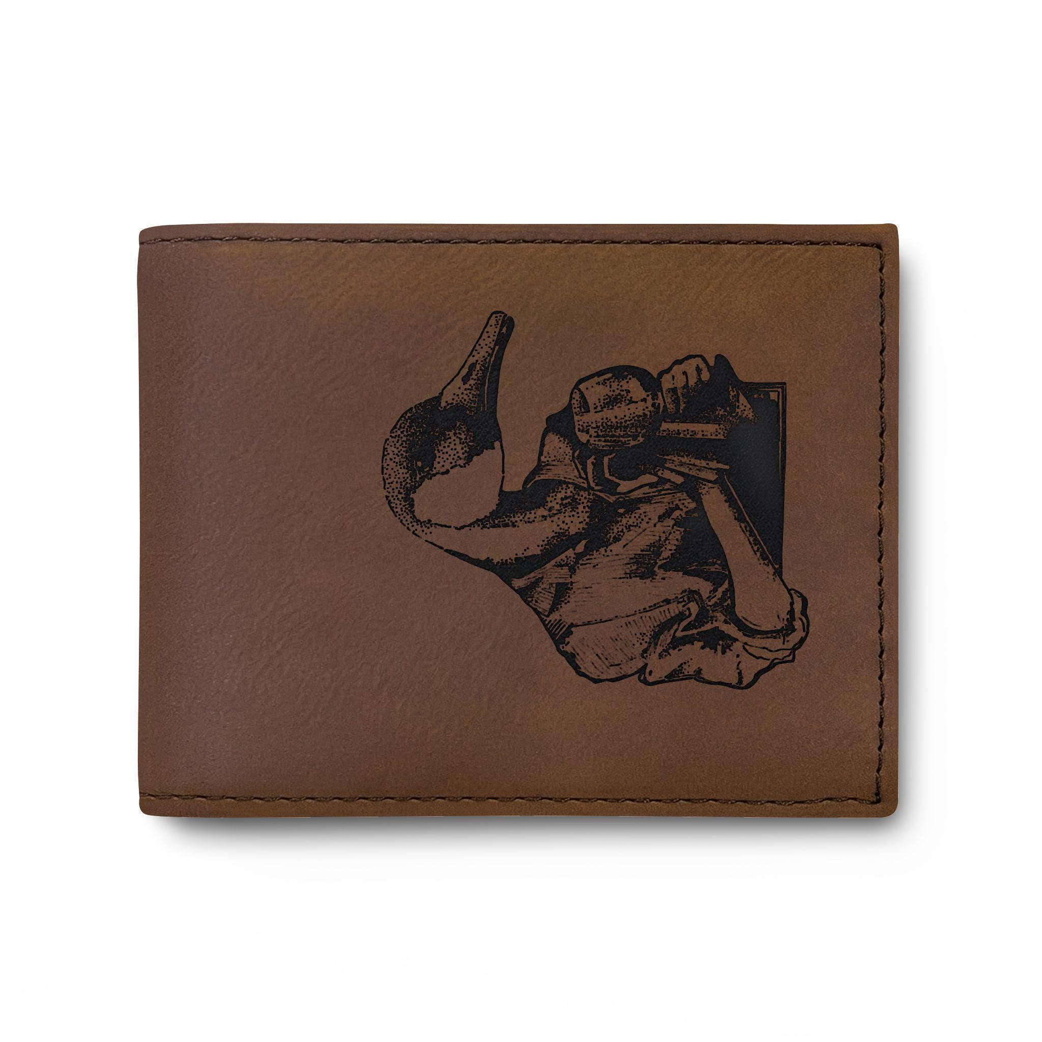 Speakeasy Leather Wallet - Etsy