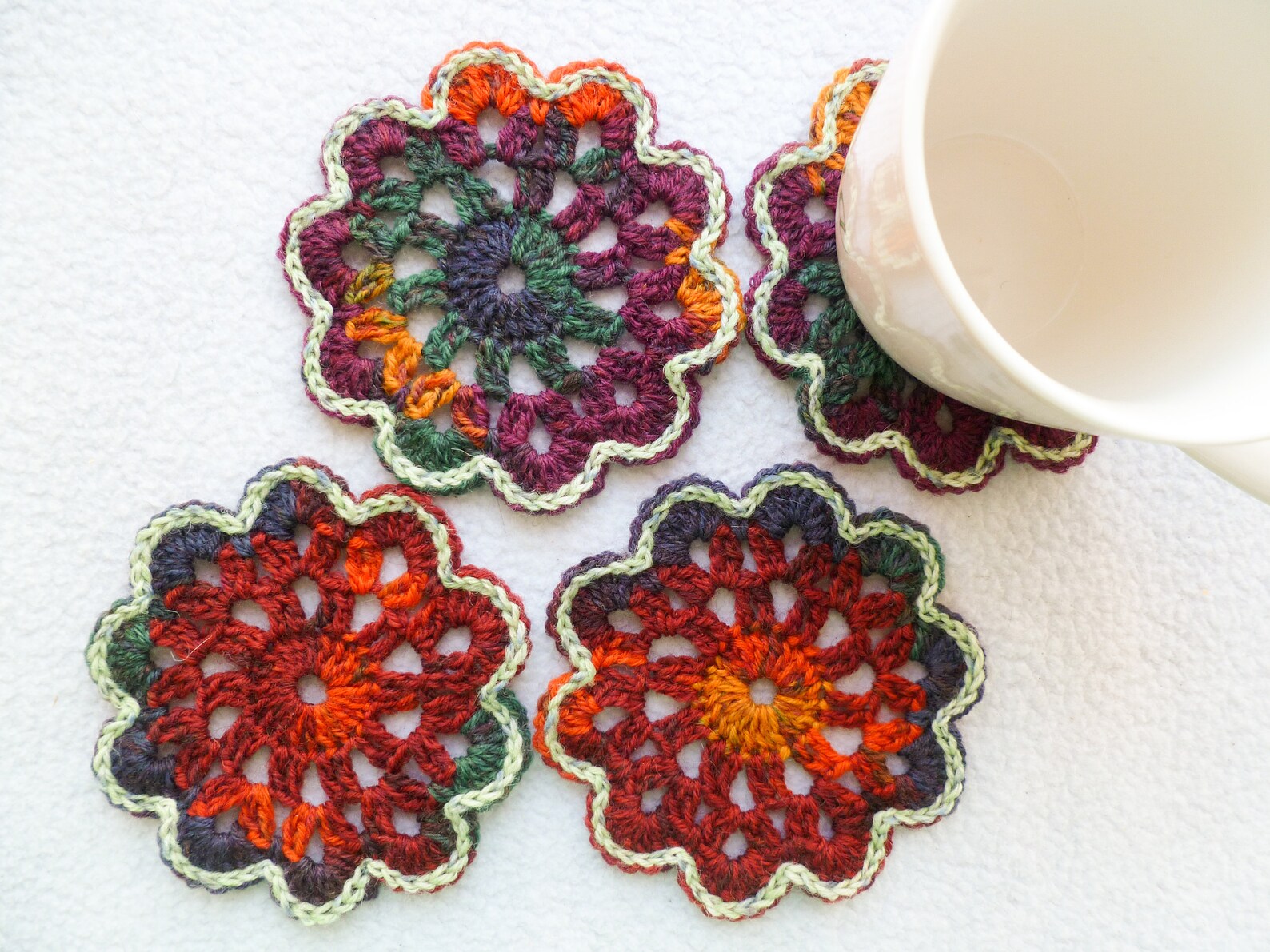 Crochet Doilies Coasters Home Decor Table Decoration Etsy